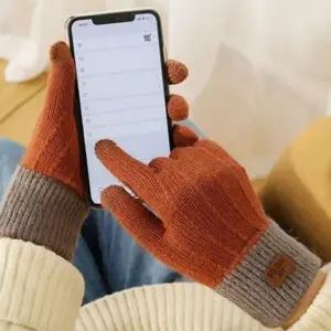 스마트터치 스마트폰 장갑 데일리 니트 장갑 겨울 패션