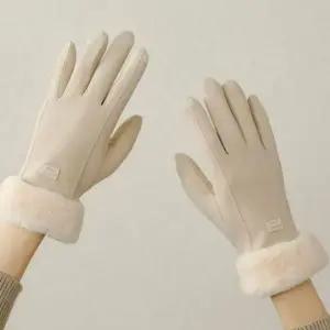 부드러운 여성 겨울 장갑 터치 여성 스마트폰 장갑 데일리 방한