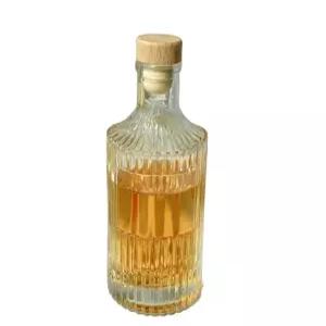 술병 양주병 위스키병 보틀 공병 크리스탈 반근세로줄무늬투명