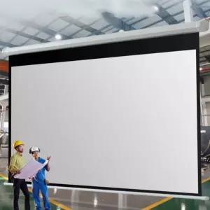 200인치 전동스크린 대형 롤스크린 영화관 회의실 강의실 프로젝터