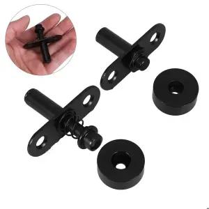 호환  룸 디바이더용 1세트 피벗 힌지 스크린 회전축 도어 샤프트 게이트 하드웨어 키트 접이식 파티션용