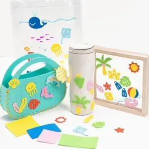 MHS 여름 EVA 스티커 물놀이 방수 야외용품 꾸미기 uYB4+8lxI