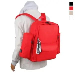 베이직 스타일 무지 기본 남녀백팩 사이트포켓 포인트 백팩가방 여성백팩 여성 백팩 가방