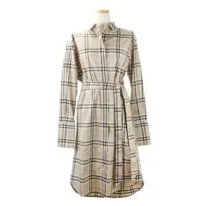 [명품] IVERY 체크 코튼 셔츠 원피스 8104401 1