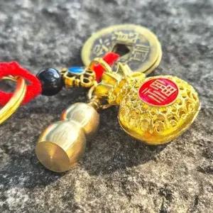 행운 복주머니 선물 재물 액막이 가방 열쇠고리