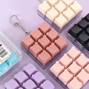 곰모양 크레용 딸깍이 키링 6000 1박스 12개 (287) 9구 키캡