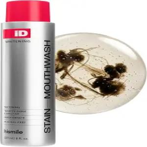 히스마일 iD 얼룩 미백 구강청결제 상쾌한 입냄새를 위한 군크 제거 하얀 치아를 촉진하는 과산화수소