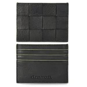 [명품] 26SS 체크 위브드 레더 카드지갑 8017 BLACK