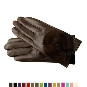 가죽장갑 백화점납품 양가죽 밍크 크리스마스