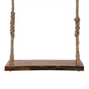 나무 그네 단단한 공중 체인 주택 발코니 흔들 스윙