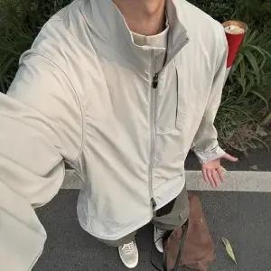 회색 여름 남자 바람막이 점퍼 잠바 차이나 래쉬가드 얇은 야상 속건 재킷 admr2