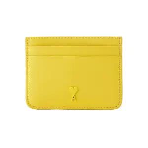26SS 하트 로고 카드지갑 파스텔옐로우 USL702 AL0138 A020