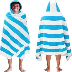 코튼 크래프트 후드 비치 타월 - 달린 오버사이즈 35 x 70 100 벨로우어 도비 테리 450 GSM 풀 목욕 랩