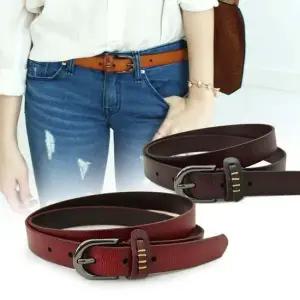 CWS06 가죽 여성 캐쥬얼벨트 블루마운트 벨트 여자벨트