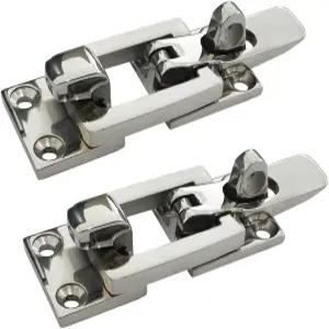 NRC XRC 헤비 듀티 316 스테인리스 스틸 안티 래틀 잠금식 홀드 다운 클램프 2개 래치