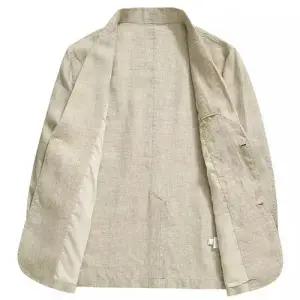 남사친 캐주얼 레이시버트 상의 재킷 싱글 봄여름 통기성 정장 린넨 DUCHI2