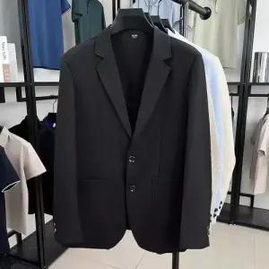 남친 가을 캐주얼 필수 재킷 사계절 편안한 통기성 코트 리넨 봄가을 싱글 정장 빈티지한 DUCHI3