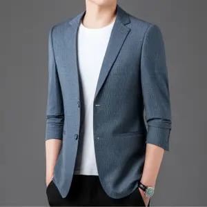 코아픽샵 남자 키작남 정장 자켓 가을 미디움 슬림핏 코트 얇은 캐주얼 상의 꾹1