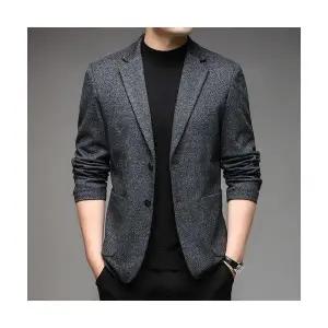 코아픽샵 남자 키작남 정장 자켓 캐주얼 코트 가을 슬림핏 실크 함유 꾹3