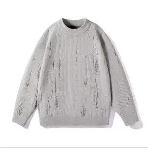 슬램덩크 남친 니트 캐주얼 가을 자가드 반 카디건 폴라 기모 HO3