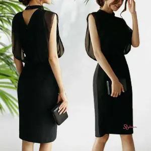 결혼식 럭셔리 하객룩 원피스 면접 민소매 정장ssu403