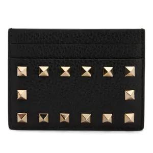 피라미드 스터드 가죽 카드 지갑 8W2P0486VSH 0NO
