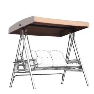 흔들의자 야외 정원 더블 스윙탑 천막 구성 원목 의자 엔틱 마당