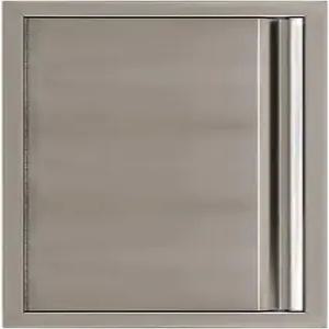 야외 주방 도어 17W x 24H 인치 304 스테인리스 스틸 출입 BBQ 아일랜드용 이중 벽 구조 수직 그릴