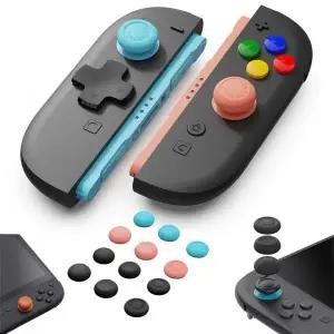 조이콘충전독 Skull COThumb 그립 세트 닌텐도 스위치 2 Joycon 실리콘 케이스 조이스틱 캡 NS2 아날로그