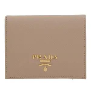 메탈 로고 사피아노 가죽 지갑 1MV204 QWAF0236