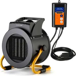 디지털 온도 조절기가 장착된 아르친케 온실 히터 1500W 전기 그로우 텐트 3S PTC 고속 난방 3가지 모드