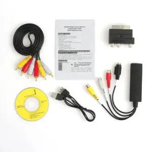 캡쳐보드 비디오 카드 USB20 VHS-DVD 변환기 아날로그 디지털 형식으 IPTV 오디오 게임 VHS 레코드 캡처