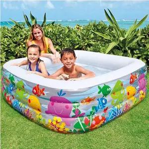 인텍스 JCJ750D6 베란다 물놀이 풀장 사각 볼풀장 에어수영장