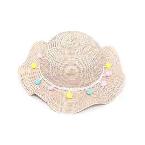 칼라봉봉 BNK527Q1 아동자 여름 밀짚자 비치자 페도라