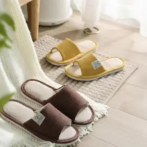 통기성 좋은 린넨 소재 실내화 여름용 거실 슬리퍼 4종 세트 거실화