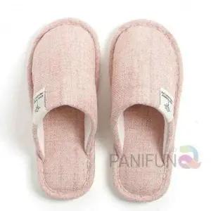 ( )회사슬리퍼 홈슬리퍼 린넨슬리퍼 예쁜사무실슬리퍼 카페슬리퍼 학교슬리퍼 핑크 240 245