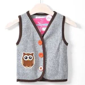 부엉이 NGZ325K8 니트 기 아동조끼 상의 남아동 홈웨어
