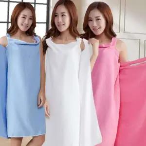 ( )샤워 가운 화이트 원피스형수건 원피스형가운 욕실수건 샤워수건 샤워타월