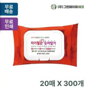 메탈레드 TNH243X9 캡형 20매 휴대용 물티슈 판촉 홍보 전도용 300개