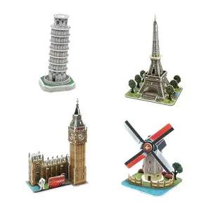 3D입체퍼즐 LDN360U6 유럽유명건축물 랜드마크 4종 형 만들기