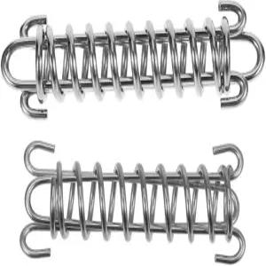 BESTONZON 충격 흡수 개 목줄 스프링 헤비 듀티 304 스테인리스 스틸 방폭 설계 대형 소형견 야외 하이킹