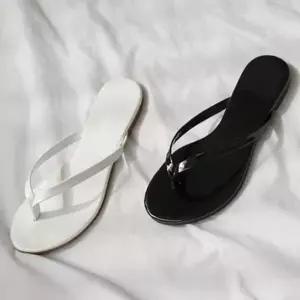 빅사이즈가능 에나멜 비치 여름 쪼리 슬리퍼 SUM6N