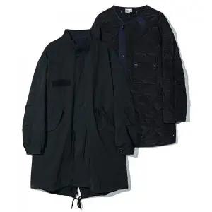 PARTIMENTO 오리지널 M-65 피시테일 파카 블랙 387821