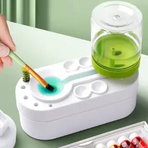 조은상사 붓세척물통팔레트형 초등미술용물통