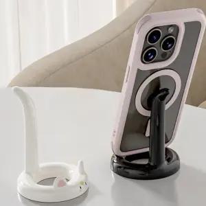 조은상사 고양이꼬리스마트폰거치대 탁상용핸드폰거치대