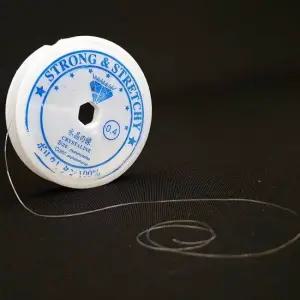 비즈키링 팔찌만들기 우레탄줄 투명 0.4mm 줄 우레탄 우레탄