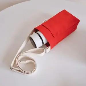 포켓 텀블러 크로스백 가벼운 미니 크로스 에코백 가 데일리가방 캔버스텀블러백