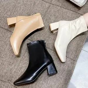 [라일리] Rly 여성 앵클 부츠 앵클 부츠 모던 미들굽 데일리