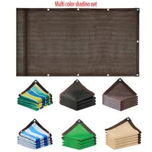 야외 그늘 그물 정원 온실 식물을위한 강화 된 그로밋이있는 내구성있는 메쉬 천 닭장 파빌리온 캐노피