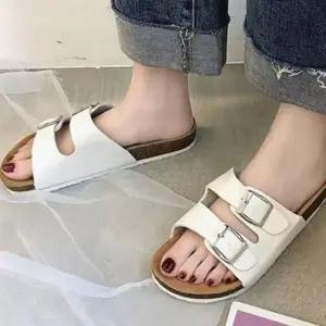 [라일리] Rly 여성 가죽 샌들 남녀공용 샌들 데일리 더블 코르